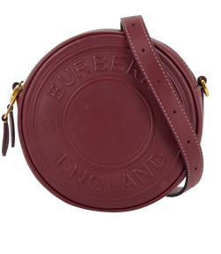 Embossed Louise Crossbody, Leather, Burgundy, ITQUASRLCAL, 3*